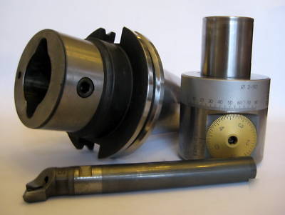 Kaiser boring head & cat 50 toolholder 112.107 with bar