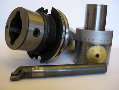 Kaiser boring head & cat 50 toolholder 112.107 with bar