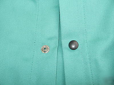 New magid welding jacket xl leather sleeves 630LS green