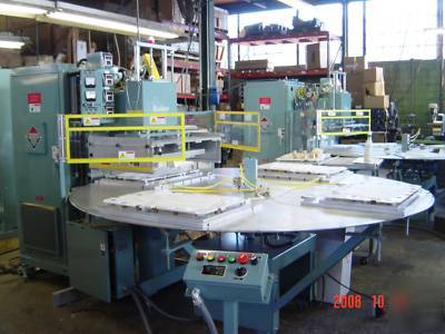 Rf welder 15 kw kabar turntable with plc control