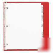 Sparco print on tab dividers - white dividers