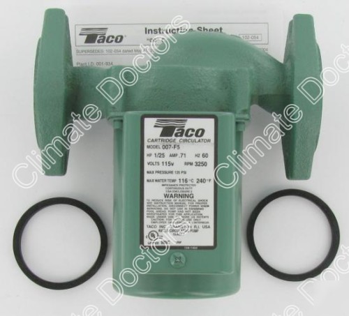 Taco 007-F5 outdoor wood furnace circulator pump