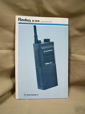 Motorola radius P100 operating instructions