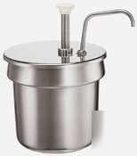 New server products condiment pump and lid - 7 qt.