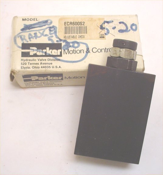 Parker motion & control ecr adj check valve ECR600S2 