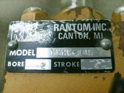 Rebuilt rantom inc. hydraulic cylinder,2 bore,4 stroke