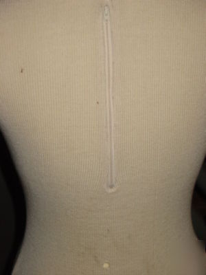 Retail female mannequin dress bust form on stand