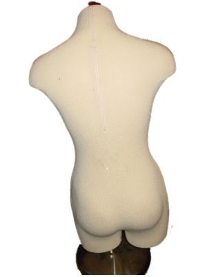 Retail female mannequin dress bust form on stand