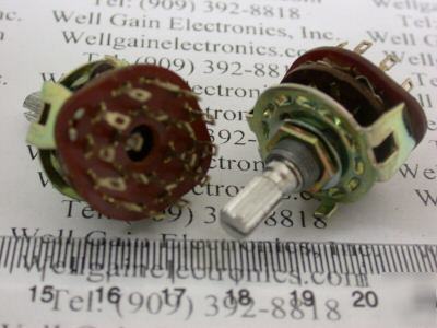 Rotary switch 1P12T / 1P10T / 2P6T / 2P5T / 3P4T / 6P2T
