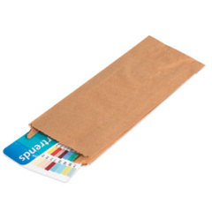 Shoplet select kraft gusseted merchandise bags 12 x 18