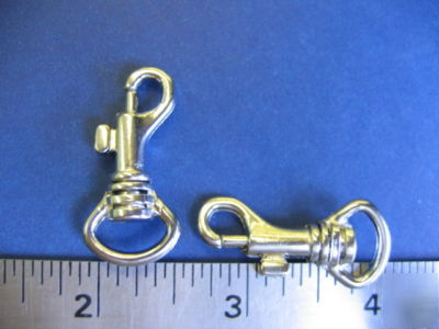 Swivel metal clip hook nickel style# 191 (100 pcs)