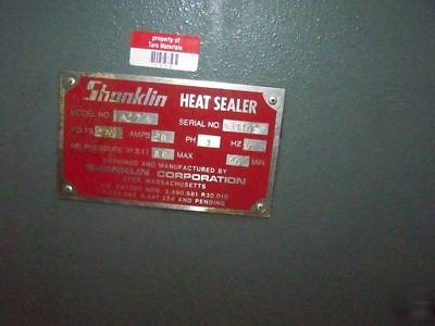  shanklin A27A automatic shrink wrapper