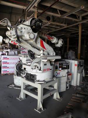Kawasaki ux 120 industrial robot combo vacuum, controls