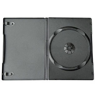 100 black single 14MM dvd cd storage case movie holder