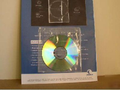 1000 vinyl cd sleeve with adhesive back, V1