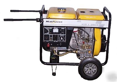 6825 watt diesel powered generator electric start