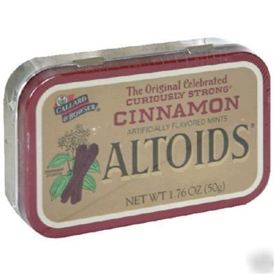 Altoids cinnamon mints 6 tins 1.76OZ ea 