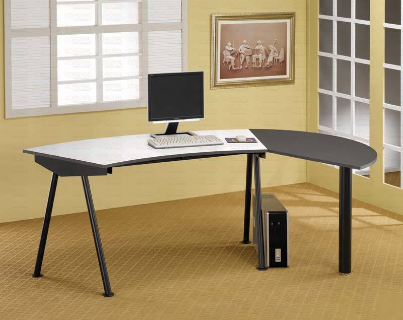 Black metal computer desk work station - free s/h