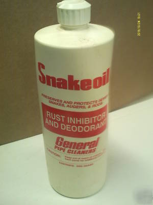 Deodorant and rust inhibitor for drain auger snake rods