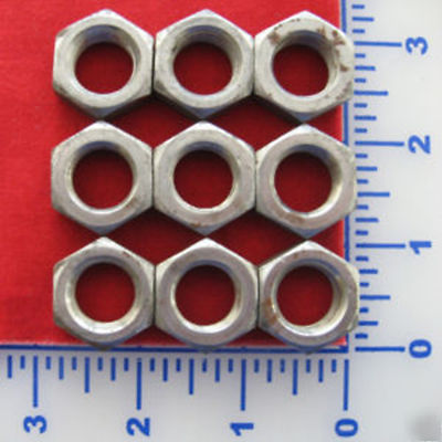 5/8 x 18 right hand steel jam nuts imca nascar lot of 9