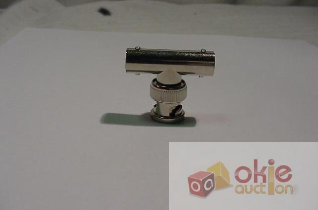 Bnc triple male t connector splitter m/m/m
