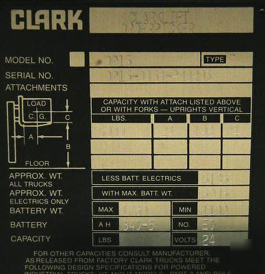 Clarklift order picker OP15 low 26HRS. electric