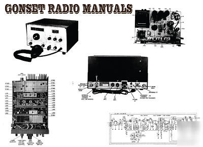 Gonset radio manuals cd - 28 models 350+ pgs collection