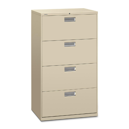Hon 600 series standard lateral file with lock 674LL