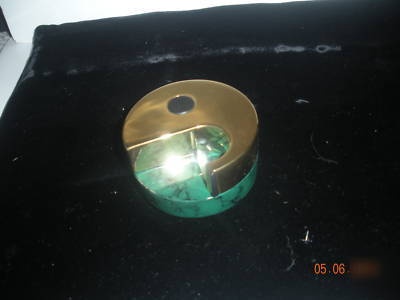 Lerche carrara green 22 carat gold metal tape dispenser