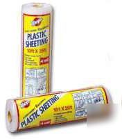 New warp brothers 15X25FT 4MIL clear poly film 4 pack