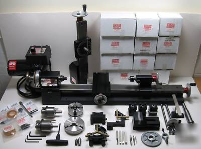 Sherline 4400 (3.5X17) miniature lathe with accessories