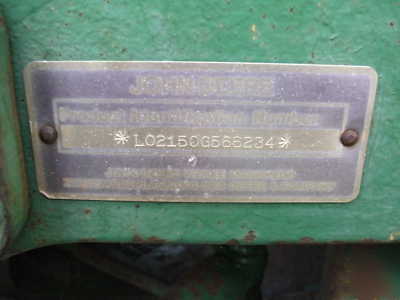 1986 john deere 2150 - 2104 orig hours & jd 175 loader