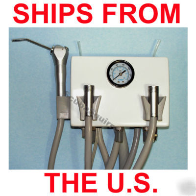 2-hole wall mount dental turbine air compressor powered