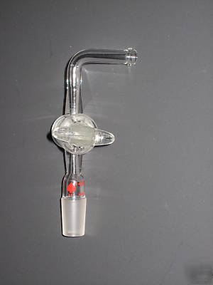 Adapter, inlet, stopcock flow control,14/20 ace glass