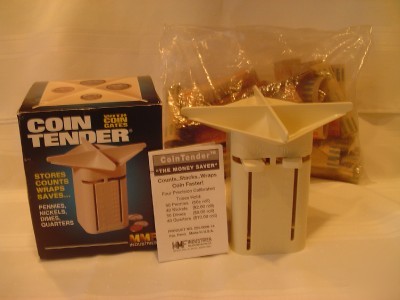 Coin wrappers counting mmf tender wrapping machine bank