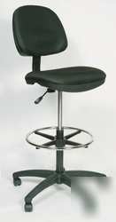 Drafting stool w/ lumabar support backrest by grainger