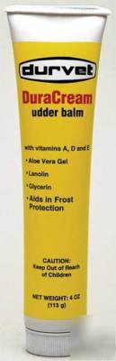 Duracream 4 oz udder balm aloe chapped skin