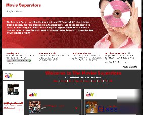 Ebay movie / dvd affiliate website with google adsense.