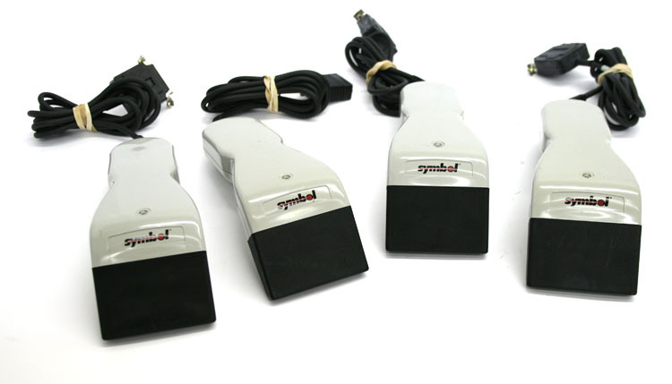 Lot of 4 symbol lt-1720 barcode label scanner/reader