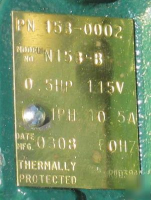 Pump sump effluent dewatering 0.5 hp zoeller N153-b