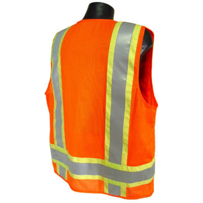 Radians class 2 mesh back multi- pocket vest org-4XL