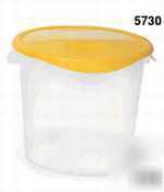 Round white storage container - 12 qt - 5726WH - 5726