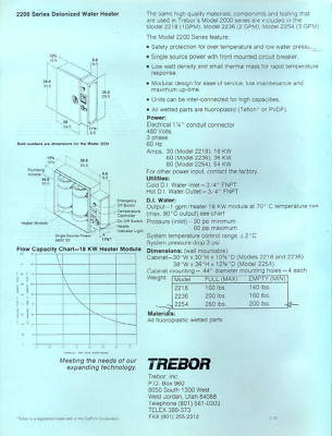 Trebor di water heater model #2254 54 kw