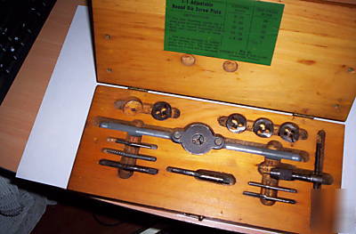 Vintage t-1 adjustable tap and die set vermont