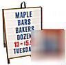  stained hardwood sidewalk a frame sign & letter kit