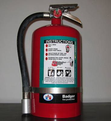 Badger halotron fire extinguisher model 11 hb