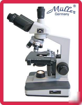 Biological trino microscope 40-2000X | mechanical stage