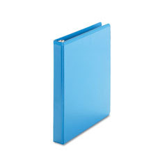 Deluxe round ring vinyl view binder, 1IN capacity, ligh