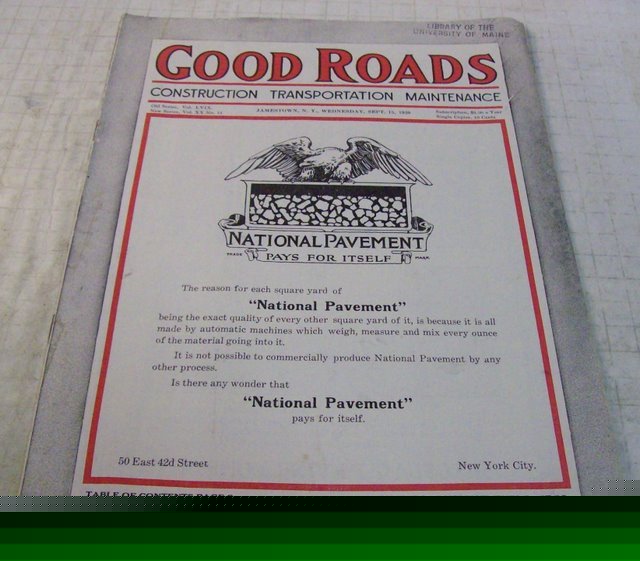 Good roads 1920 construction magazine vol.59. no.11