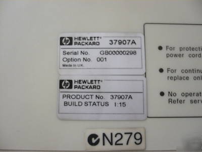 Hp 37907A signaling advisor, *opt.001* 